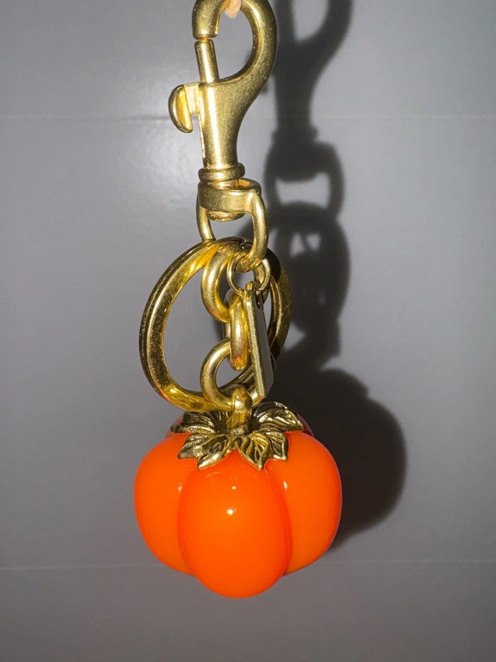 “Pick Me Girl” Orange Pumpkin Bag Charm Keychain